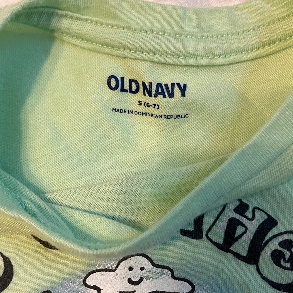 Old Navy Girls T-Shirt Trio - Mint, Cream, and Striped - Picture 3 of 11